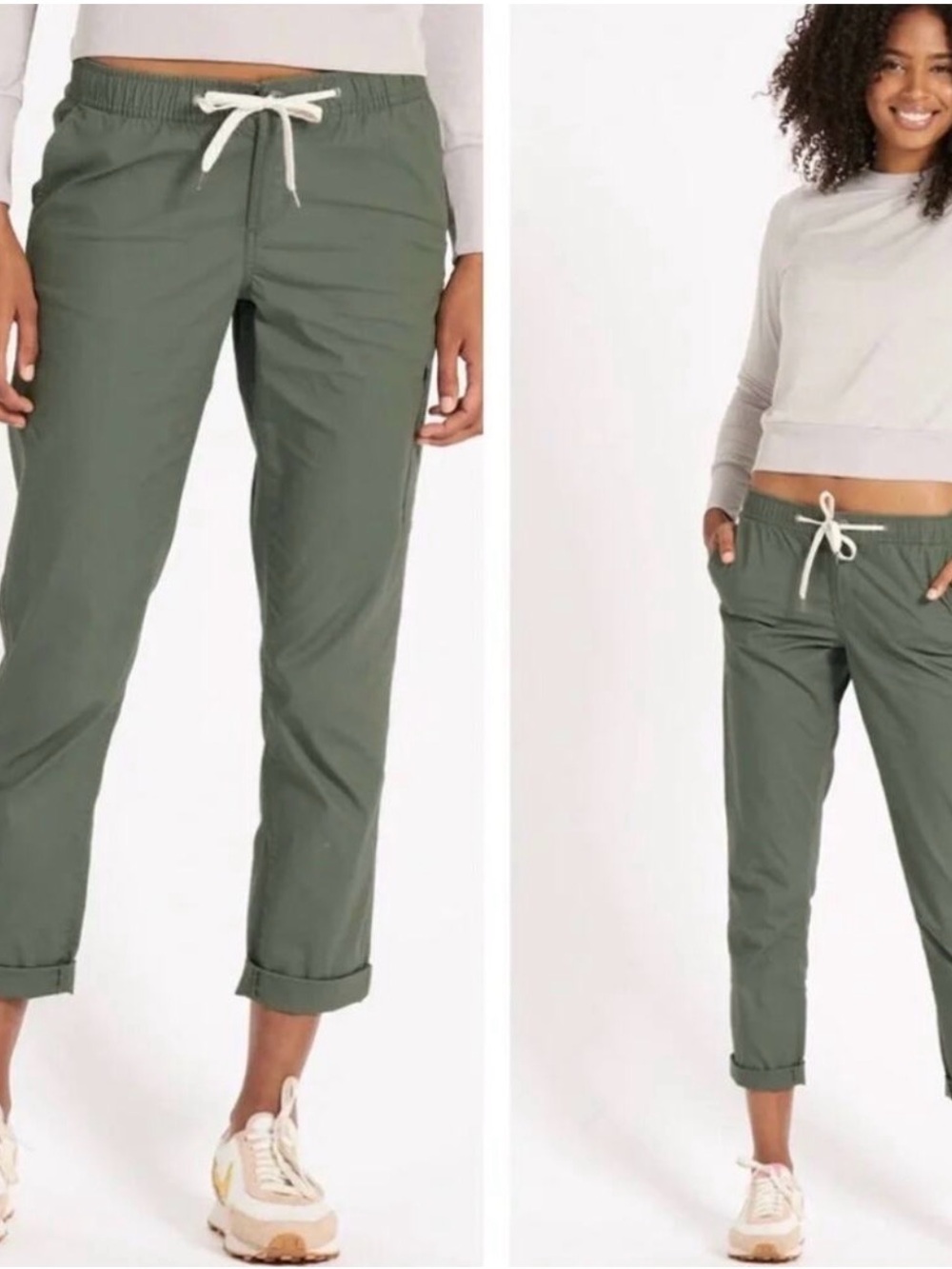 Vuori Ripstop Pant Olive Green Utility Travel Joggers Organic Cotton Small